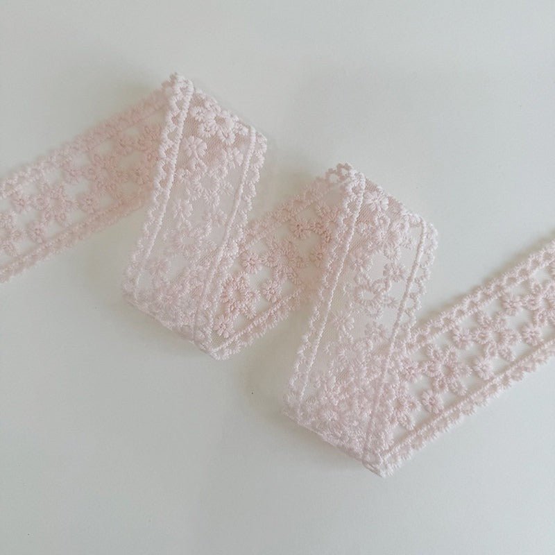Pink Lace Trim Ribbon · 10 Patterns · Sewing & Bridal Craft