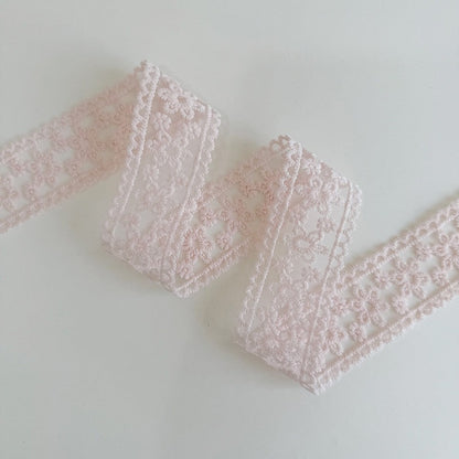 Pink Lace Trim Ribbon · 10 Patterns · Sewing & Bridal Craft