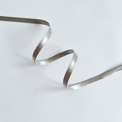 Silver Ribbon Set · 10 Rolls · Satin Sheer Lace Metallic