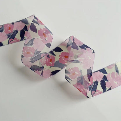 Floral Print Sheer Ribbon · 25mm · Bouquets & Gift Wrapping