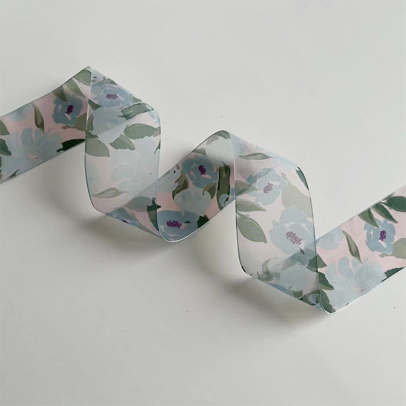 Floral Print Sheer Ribbon · 25mm · Bouquets & Gift Wrapping