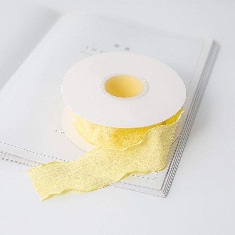 Torn Edge Cotton Ribbon · 1.5" Wide · Bouquets & Gift Wrapping