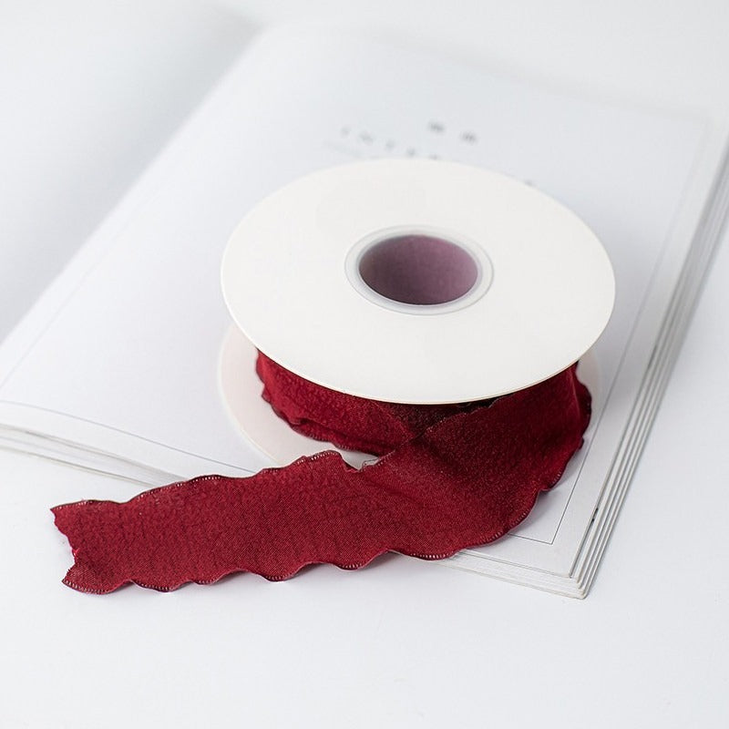 Torn Edge Cotton Ribbon · 1.5" Wide · Bouquets & Gift Wrapping