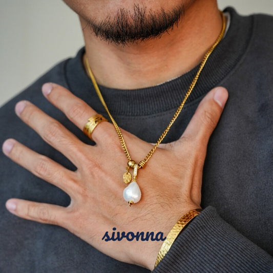 Baroque Pearl Drop Pendant Necklace