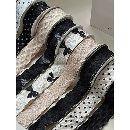 Monochrome Textured Craft Ribbon · DIY & Floral