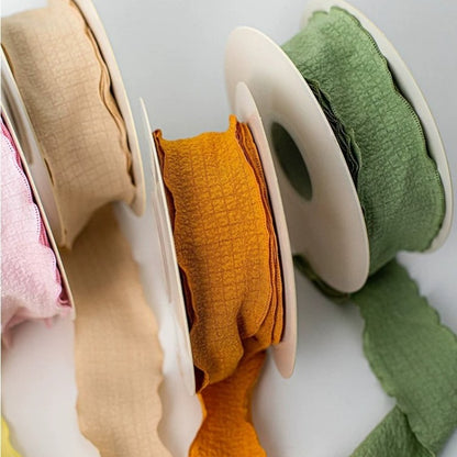 Torn Edge Cotton Ribbon · 1.5" Wide · Bouquets & Gift Wrapping