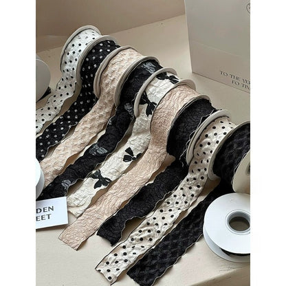 Monochrome Textured Craft Ribbon · DIY & Floral