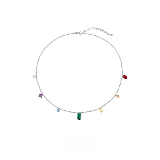 dainty silver choker