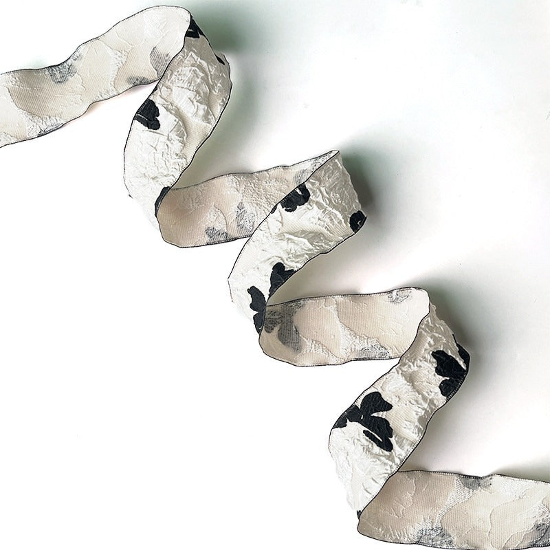 Monochrome Textured Craft Ribbon · DIY & Floral