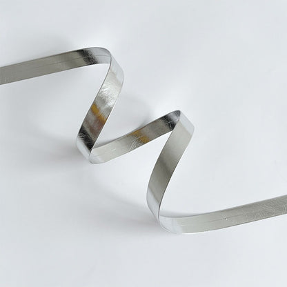 Silver Ribbon Set · 10 Rolls · Satin Sheer Lace Metallic
