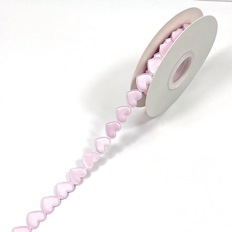 Heart Shape Satin Trim Ribbon · 10mm · Valentine & Gift Wrapping