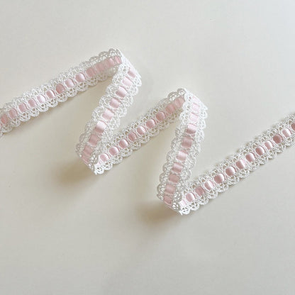 Crochet Lace Trim Ribbon · Threaded Center · 20mm · Craft & Sewing