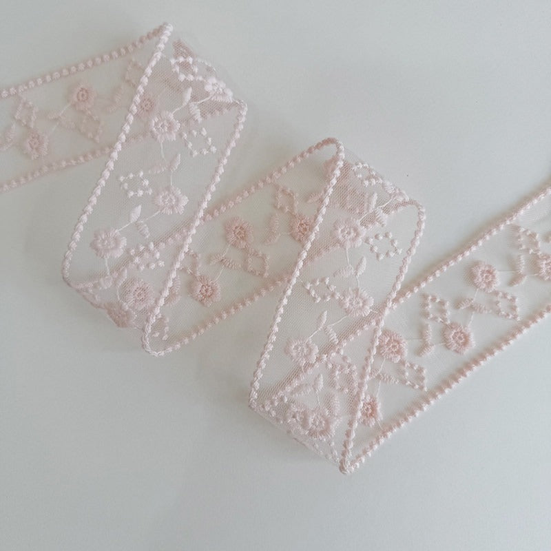 Pink Lace Trim Ribbon · 10 Patterns · Sewing & Bridal Craft