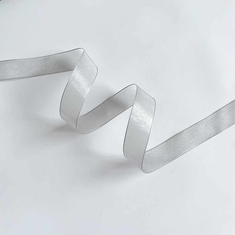 Silver Ribbon Set · 10 Rolls · Satin Sheer Lace Metallic