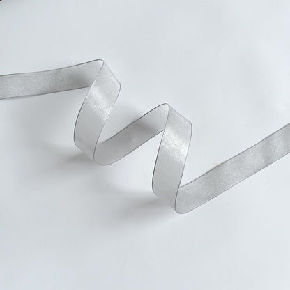 Silver Ribbon Set · 10 Rolls · Satin Sheer Lace Metallic