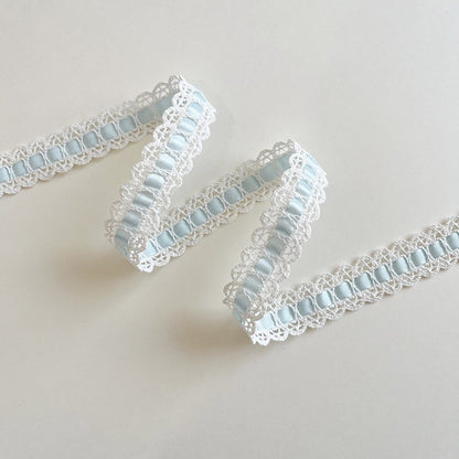 Crochet Lace Trim Ribbon · Threaded Center · 20mm · Craft & Sewing