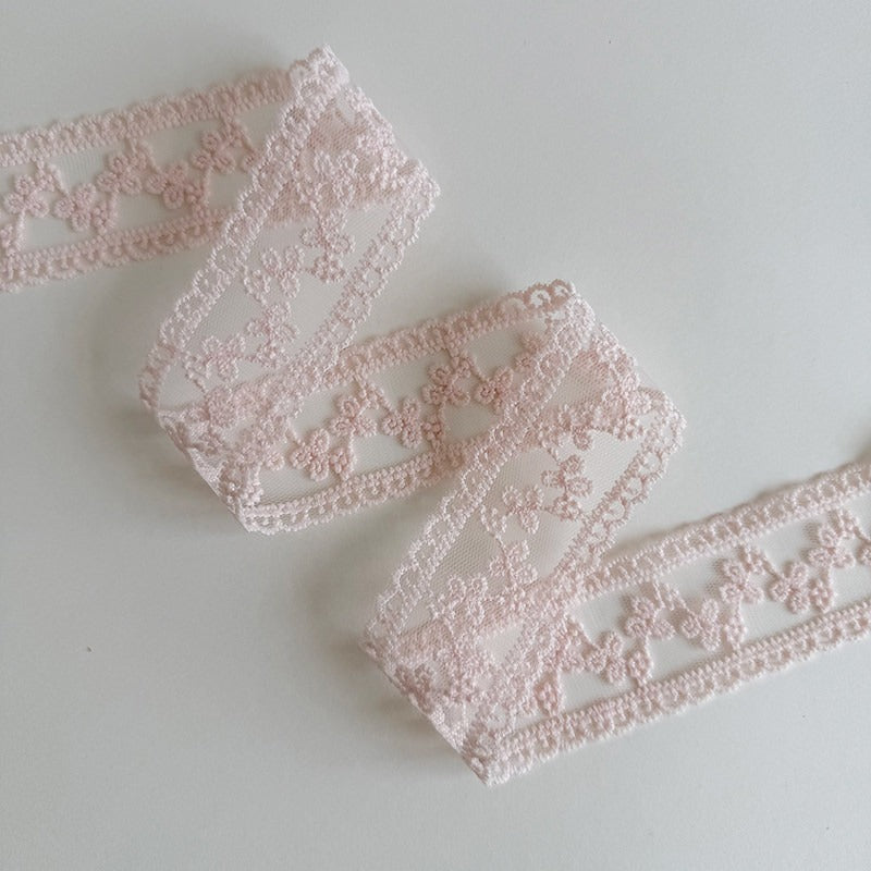 Pink Lace Trim Ribbon · 10 Patterns · Sewing & Bridal Craft