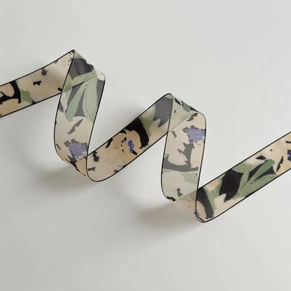 Floral Print Sheer Ribbon · 25mm · Bouquets & Gift Wrapping