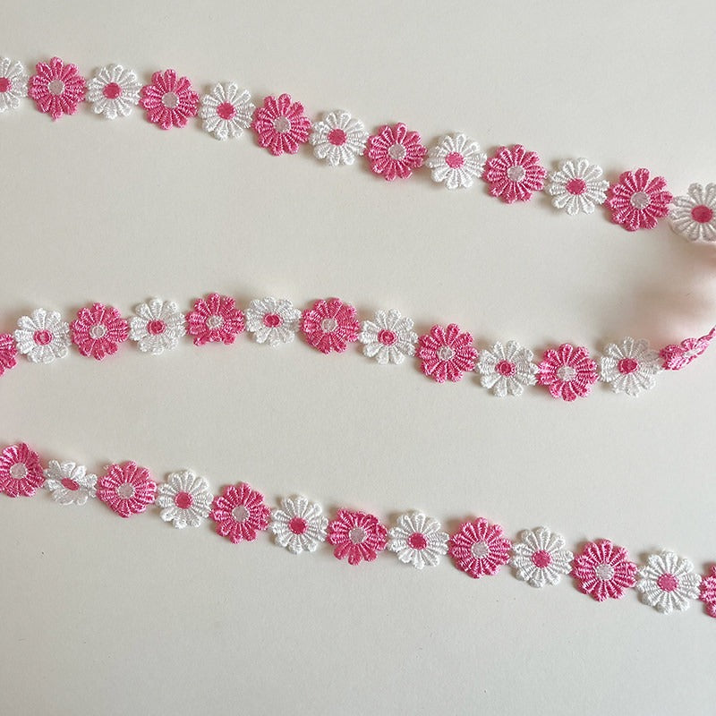 Daisy Flower Trim · Embroidered Lace Chain · Craft & Sewing