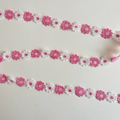 Daisy Flower Trim · Embroidered Lace Chain · Craft & Sewing