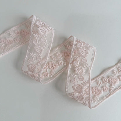 Pink Lace Trim Ribbon · 10 Patterns · Sewing & Bridal Craft