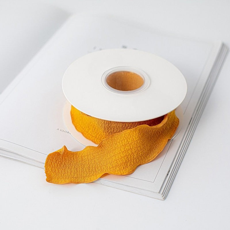 Torn Edge Cotton Ribbon · 1.5" Wide · Bouquets & Gift Wrapping