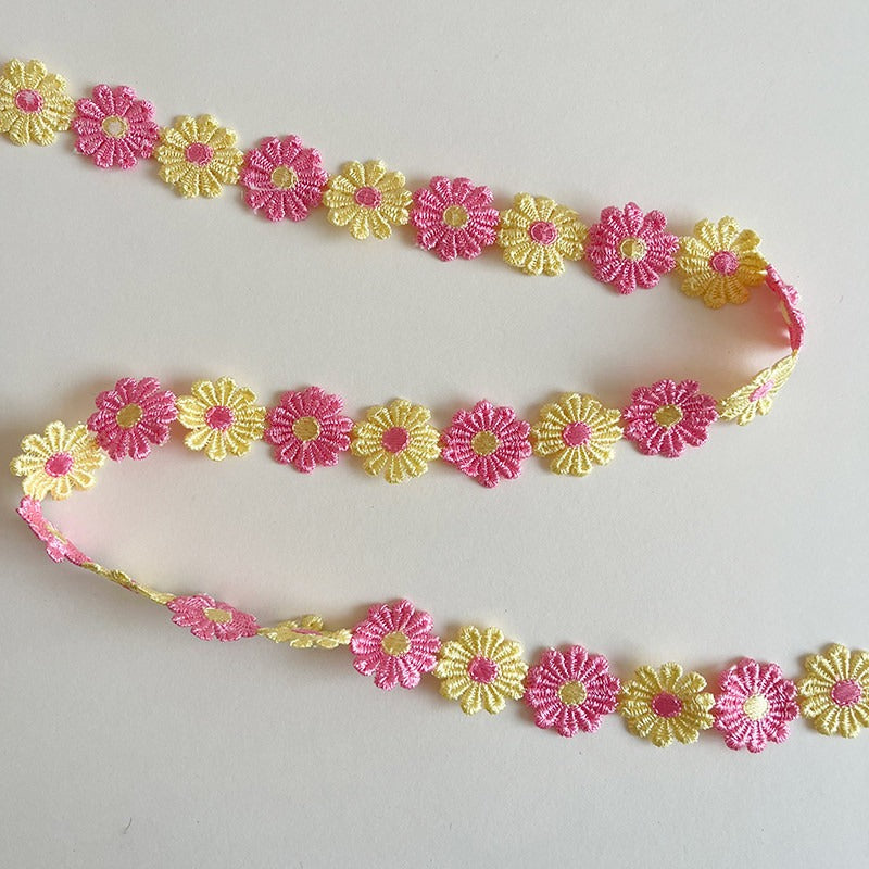 Daisy Flower Trim · Embroidered Lace Chain · Craft & Sewing