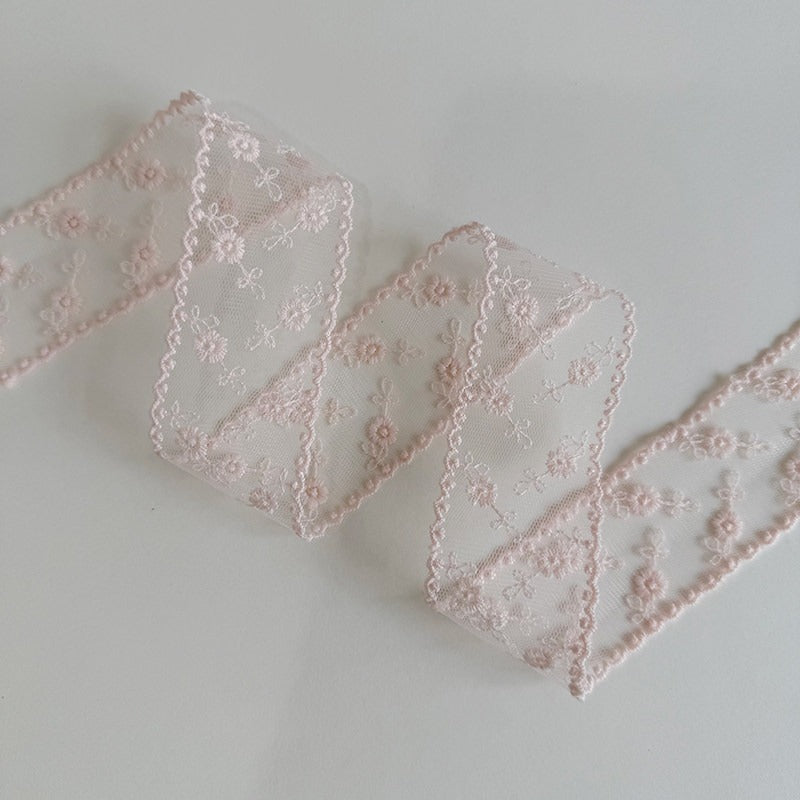 Pink Lace Trim Ribbon · 10 Patterns · Sewing & Bridal Craft