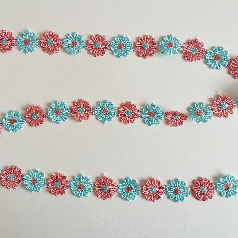 Daisy Flower Trim · Embroidered Lace Chain · Craft & Sewing