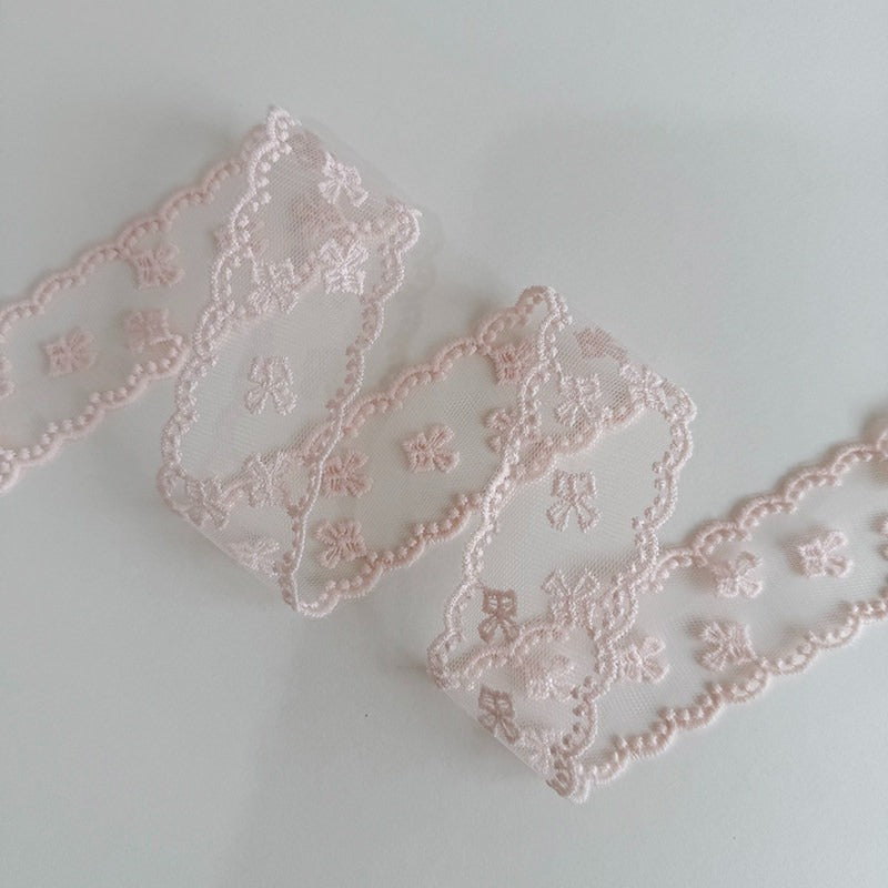 Pink Lace Trim Ribbon · 10 Patterns · Sewing & Bridal Craft