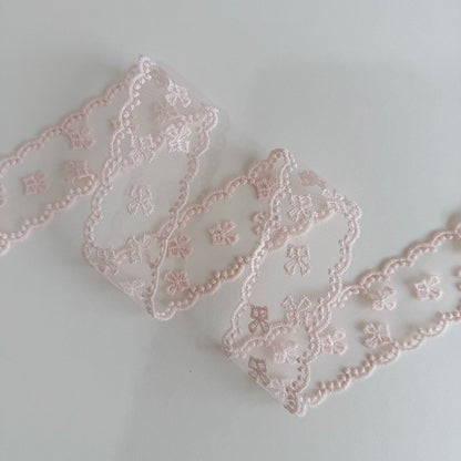 Pink Lace Trim Ribbon · 10 Patterns · Sewing & Bridal Craft