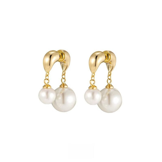 pearl drop earrings